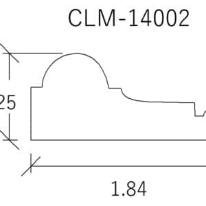 CLM-14002 molding profile diagram.