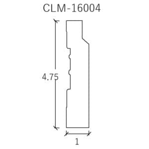 CLM-16004: 4.75" x 1" wood molding.