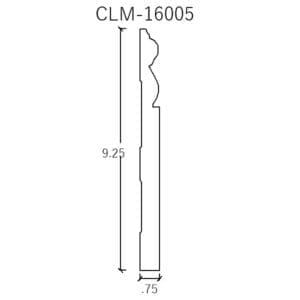 CLM-16005 decorative molding diagram.