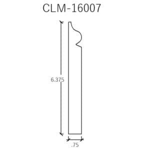 CLM-16007 molding profile diagram.