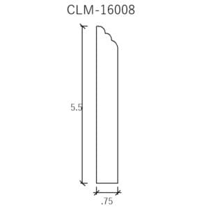 CLM-16008 molding diagram, 5.5 x .75.