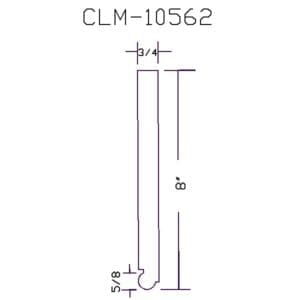 CLM-10562: 8" tall column diagram.