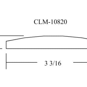 A drawing of the side of a boat.