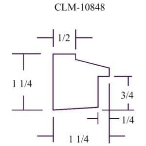 A drawing of the cut-out for a wall.