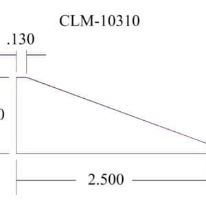 Diagram of CLM-10310 with dimensions.