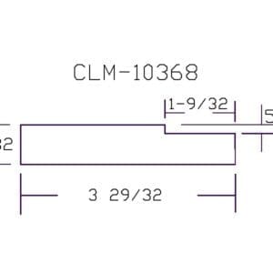 CLM-10368 part diagram with dimensions.