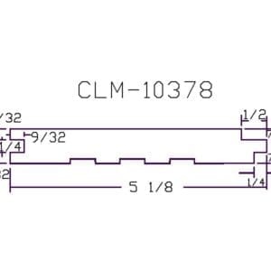 CLM-10378 part diagram dimensions.