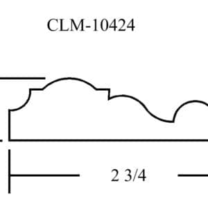 CLM-10424 molding profile diagram.