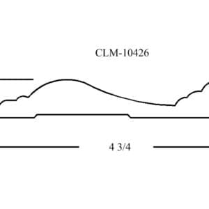 Casing molding, CLM-10426, 4 3/4" x 3/4"