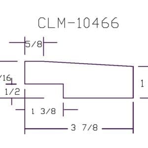 CLM-10466 part diagram dimensions.