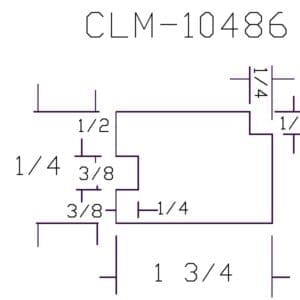 CLM-10486 component dimensions diagram