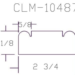 CLM-10487 molding diagram 2 3/4"