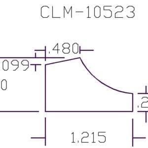 Technical drawing with measurements and specifications.