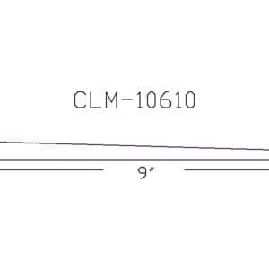 CLM-10610: 9" tapered molding diagram.