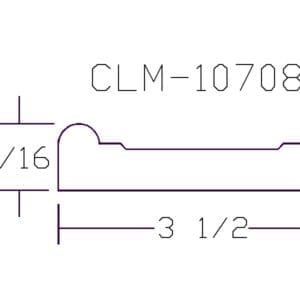 CLM-10708 molding diagram 3 1/2"