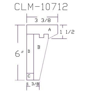 CLM-10712 casing profile diagram.