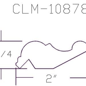 CLM-10878 crown molding diagram.