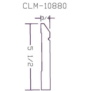 CLM-10880 casing profile diagram.