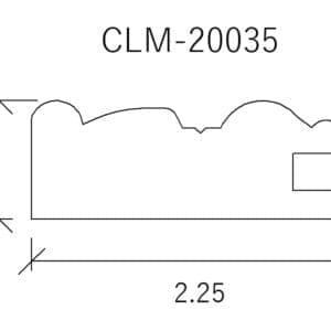 CLM-20035 molding profile diagram.