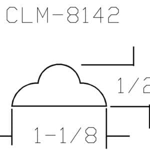 CLM-8142 cloud-shaped molding diagram.