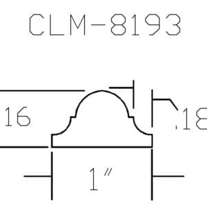 CLM-8193 crown molding diagram
