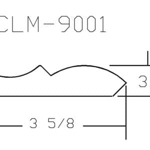 CLM-9001 crown molding diagram
