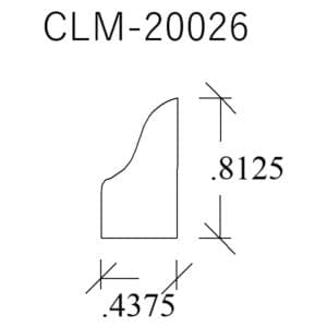 Technical drawing with dimensions and code.