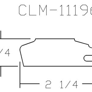 CLM-11196 molding profile diagram.