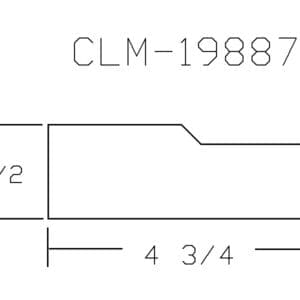 CLM-19887 profile dimensions drawing.