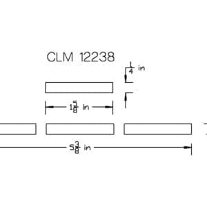 CLM 12238: Diagram of dimensions.