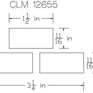 CLM 12655 dimensions drawing.