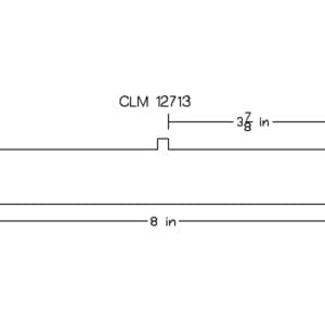 CLM 12713 rectangular block dimensions.