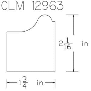 CLM 12963 frame dimensions drawing