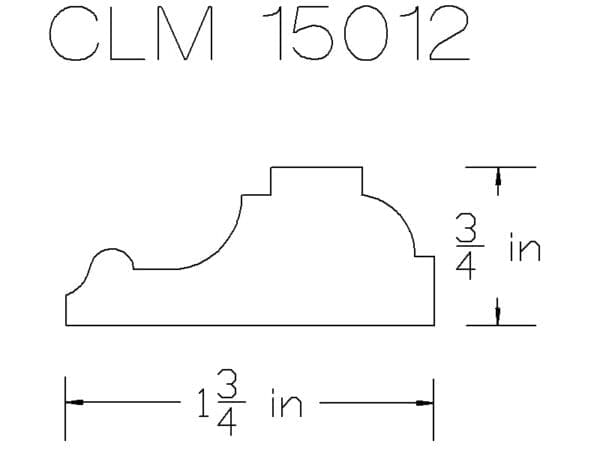 CLM 15012 - Classic Mouldings Inc